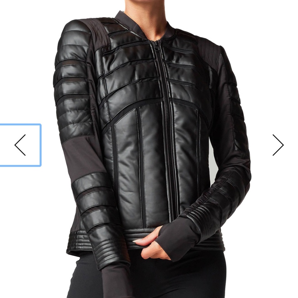 Blanc Noir Mesh-inset Bomber Jacket